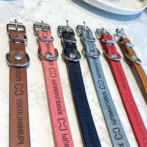 Collares de cuero para mascotas de diferentes colores, <span class=keywords><strong>Collar</strong></span> de cuero hecho a mano de lujo para perros, venta al por mayor - Product Image 4