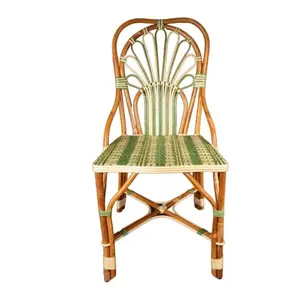 Natural Peacock Rattan Side Chair Mix Unique Color Wonderful Design For Home Decoration Handwoven Vietnam