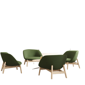 Canapés modulaires pour réception de bureaux Base métallique recouverte de tissu pour les salles d'attente publiques et les visiteurs d'appartements - Product Image 6