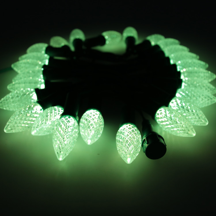 Shiji Lighting Addressable Waterproof C9 Bulbs String Lights - SK9822 50LED 20ft - Christmas Landsca