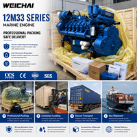 Moteur diesel marin robuste SCDC WEICHAI Baudouin 12M33 900-1500HP V12 4 temps EPA Tier2 pour remorqueurs, navires de marchandises et bateaux de pêche