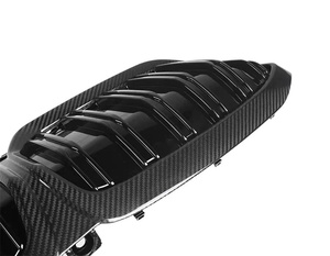 Utilisé pour modifier la <span class=keywords><strong>BMW</strong></span> Série 3 <span class=keywords><strong>I3</strong></span> avec une grille de pare-chocs avant en fibre de carbone sèche de style BEV et une grille de remplacement à double barre - Product Image 4