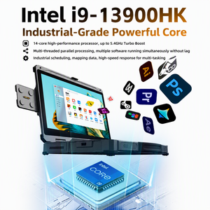 Ordinateur portable robuste à triple écran Intel Core i9-13900HK RTX 3070 16 Go 512 Go SSD IP65, nouvelle station de travail mobile industrielle - Product Image 2