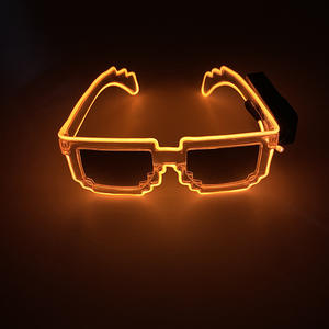 Gafas de Plástico con Luces LED de Feliz Año Nuevo, Gafas Brillantes Inalámbricas de Neón EL para Festivales, Navidad, Graduación, Día del Padre - Product Image 6