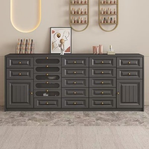 Vitrina Negra, Mueble de Almacenamiento para Esmalte de Uñas y Pegamento, Salón de Uñas, Salón de Belleza, Mueble de Almacenamiento - Product Image 4