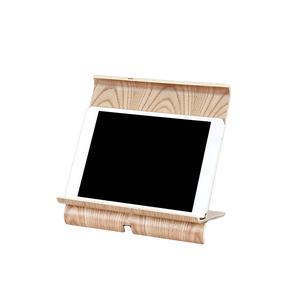 Support de tablette universel en bois de saule réglable personnalisé de haute qualité support de téléphone de Type debout - Product Image 1