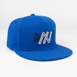 Casquette de sport TCAP Chine ODM personnalisée en laine mélangée, 5 panneaux, profil haut, visière plate, fermeture snapback - Product Image 3