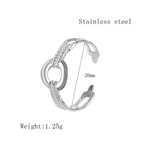 Personalized Vintage Gold Plated Fashion Fine Jewelry Stainless Steel <b>Adjustable</b> <b>Rings</b> for Women - Product Image 5