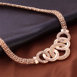 Conjunto de joyería de lujo para mujer, de acero inoxidable, para boda, 4 Uds. - Product Image 5