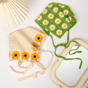 <span class=keywords><strong>Foulard</strong></span> pour filles Vintage Boho tricoté à la main brodé Bandanas de cheveux <span class=keywords><strong>foulard</strong></span> évider <span class=keywords><strong>foulard</strong></span> pour femmes - Product Image 2