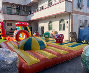 Parcours d'obstacles gonflable <span class=keywords><strong>Mario</strong></span> Adventure pour enfants, aire de jeux d'aventure pour usage extérieur - Product Image 6