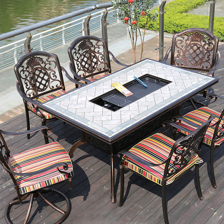 Ceramic Top Patio Dining Table Ceramic Tile Top Outdoor Dining