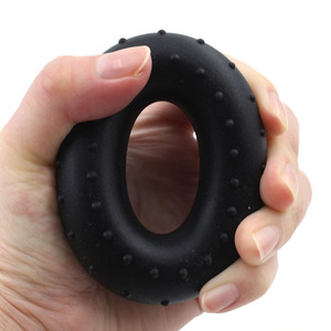 Phòng Tập Thể Dục Sức Mạnh Tập Thể Dục Cẳng Tay Finger Cổ Tay Giãn Nở Huấn Luyện Viên Phục Hồi Chức Năng Xách Tay <span class=keywords><strong>O</strong></span>-Hình 40LBS Tay Màu Đen Silicone Vòng Kìm Kẹp - Product Image 3
