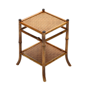 Bamboo Bonsai Stand Chinese Style Handmade Natural Bamboo Weaving Home Decoration Craft - Product Image 5
