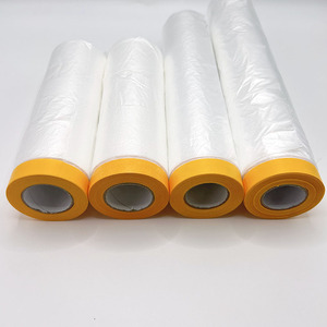 High Adhesive Car Paint Masking Film Factory-Specialized Static Electricity Paper Tape Plastic Film Product Category