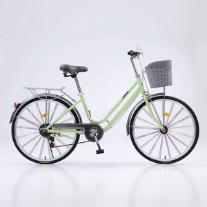 Bicicleta de <span class=keywords><strong>Paseo</strong></span> Urbana para <span class=keywords><strong>Mujer</strong></span>, de 26 Pulgadas, con Cuadro de Acero, de Una Velocidad, con Freno de Contrapedal, Ideal para la Ciudad y el Ocio, la Mejor Oferta de Fábrica - Product Image 4