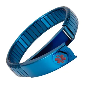 Wollet Nouvelle Conception Flexible En Acier Inoxydable de Thérapie Magnétique Bracelet Élastique pour Femmes et Filles