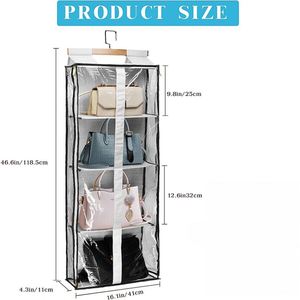 Organizador Colgante de Pared con 4 Estantes, Organizador de Almacenamiento para Colgar Sobre la Puerta, Organizador de Almacenamiento Detrás de la Puerta - Product Image 6