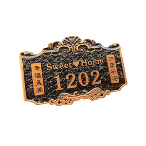 Placas y Letras de Números de Puerta de Latón Metálico 3D de Alta Calidad, Número Dorado para Letras de Casa, Números de Casa - Product Image 5
