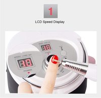 OEM/ODM Zeal Shine - Perceuse à ongles électrique professionnelle en acier inoxydable brossé, perceuse à ongles portable, 35000 tr/min