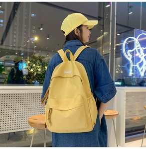 กระเป๋าเป้สะพายหลังกันน้ำสำหรับวัยรุ่น กระเป๋าไนลอนแฟชั่นสำหรับผู้หญิง กระเป๋าสะพายไหล่แบบมีซิปสำหรับนักเรียนมัธยม - Product Image 2