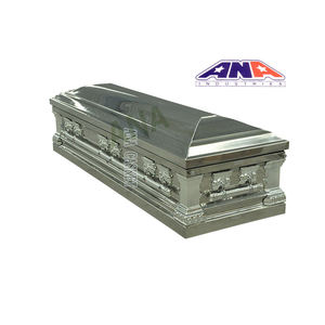 Китайский Роскошный полированный Золотой Бронзовый полноразмерный гроб ANA в американском стиле для взрослых - Product Image 4