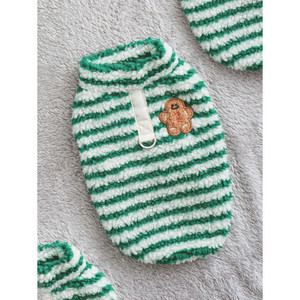 Lussuoso elegante cappotto di lusso per animali domestici XS-XL gilet a strisce verdi per uso generale accessori per vestiti per cani - Product Image 1