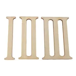 Unfinished 70mm Folk Art Style Wooden Roman Numerals Set For DIY Home Decorations