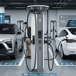 Borne de Recharge DC Haute Puissance 600A pour Véhicules Électriques Starcharge Aries – Chargeur Rapide pour NACS CCS1 – Équipement ODM - Product Image 1