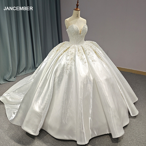 Vestido de Quinceañera con Hombros Descubiertos, Satén, Perlas, Cristales, Escote Corazón, Vestido de Gala para Mujer, Apliques de Encaje, Vestidos de Cumpleaños para Niñas 1234 - Product Image 1