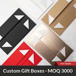 Caja de Embalaje del Fabricante, Portátil, Rígida, de Gran Tamaño, Extra Grande, para Alimentos, Regalos, con Tapa Abatible, Plegable, Diseño Artístico Especial - Product Image 3