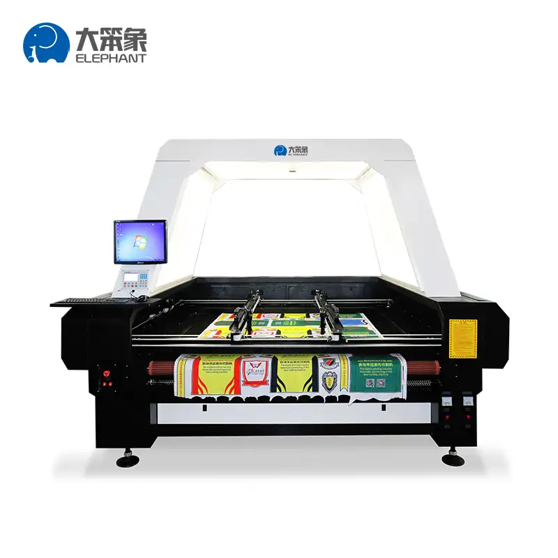 Máquina de corte a laser cnc automática de alta velocidade, baixo custo, máquina de corte a laser co2 para tecido