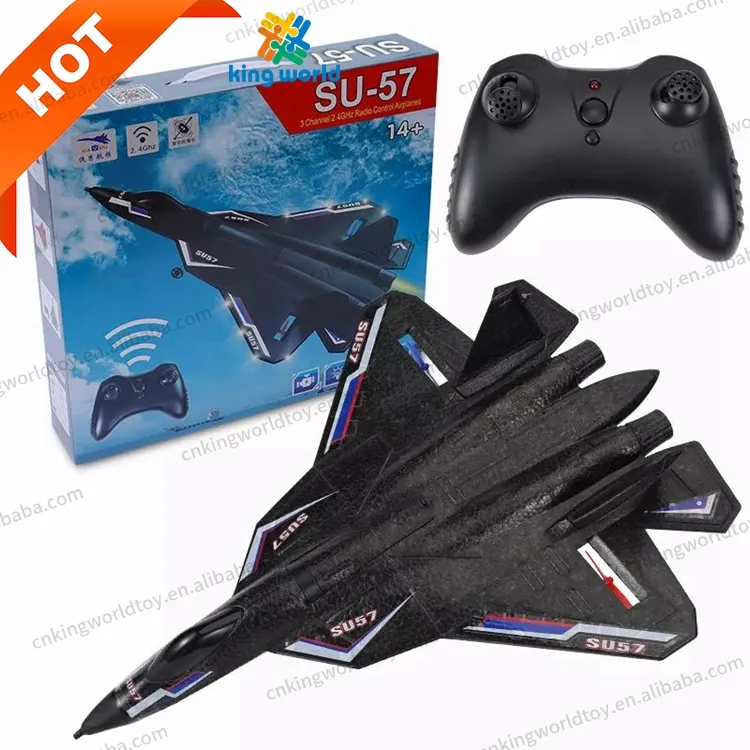 Su 57 Rc aereo in schiuma infrangibile volante EPP Juguete Oyuncak Ucak Radio Avion Fighter Planeador controllo aereo Rc Pla