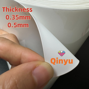 Patch en silicone souple 3D personnalisé Qinyu TPU, logo en relief pour vêtements, patch transparent à <span class=keywords><strong>transfert</strong></span> thermique, film à coudre - Product Image 3