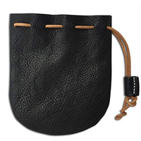 Pochette en cuir miniature avec cordon de serrage, logo personnalisé, pour emballage de bijoux, écologique et recyclée, sac à bijoux de luxe