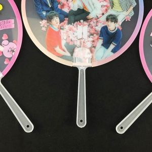 Nouveauté : Éventail personnalisé en plastique transparent 3D lenticulaire avec poignée et motif étoile - Product Image 3