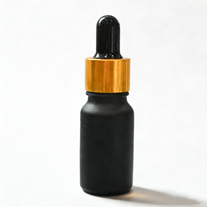 Botella de Vidrio Esmerilado Negro con Gotero de 10ml, 15ml, 20ml, 30ml, 50ml, 100ml, Caja Personalizada, Botella con Gotero de Aceite Negro Mate con Caja - Product Image 5