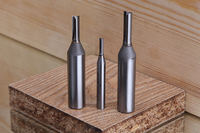 3 Mata Bor Router Presisi Tinggi CNC ODM/OEM, Pisau Pemotong Kompresi, Lapisan TCT Carbide AlTiN 60HRC 10mm untuk Kayu