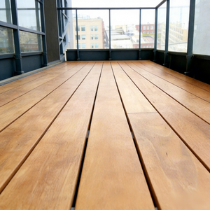 พื้นระเบียงไม้สำหรับภายนอกอาคาร คุณภาพระดับมืออาชีพ ทนทาน มั่นคง <span class=keywords><strong>ป</strong></span>้องกันการลื่น ระบบคลิ๊กล็อค สำหรับใช้งานในสวน รับประกัน 5 <span class=keywords><strong>ป</strong></span>ี - Product Image 1