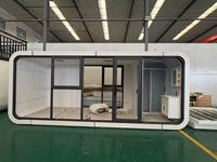 Cabane Apple préfabriquée moderne, maisonnette modulaire de luxe, villa de vacances en bois étanche, pod de villégiature, mini-villa pour la vie en plein air