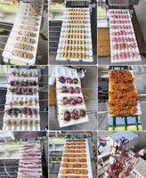 Machine commerciale de brochette de viande Machine d'assemblage de kebab Fabricant de brochette de légumes Équipement industriel de traitement de la viande
