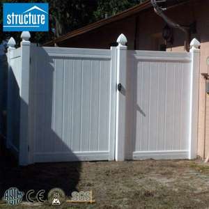 새로 디자인 펜싱 PVC 소재 야외 정원 보안 PVC 개인 정보 보호 문 - Product Image 3