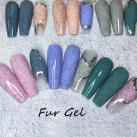 Vernis Gel Soak-off Haute Pigmentation UV Texture Pull d'Hiver Effet Laineux et Moelleux Fabricant OEM Logo Personnalisé Fourniture en Gros