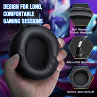 ONIKUMA X1 Bandeau Confortable PC Ordinateur Gaming Casque Casque Gamer Auriculaires Avec Microphone