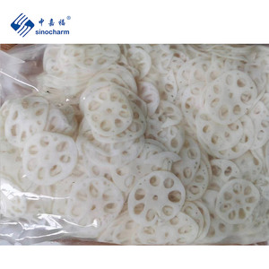 新鮮な直径5-6cmT0.3cm調理された蓮の根のスライスゆでた蓮の根のスライス - Product Image 3