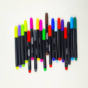 Ensemble de stylos marqueurs permanents pour tissu à pointe fine avec logo personnalisé, 20 couleurs - Product Image 1
