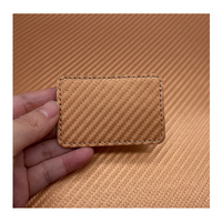 Similicuir doré 12X24 en fibre de carbone 0.8mm pour gravure laser sans adhésif