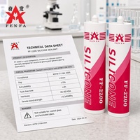 Scellant silicone structurel pour joints de verre architectural, conforme à la norme ASTM C1184, cartouche de 300 ml, emballage de 24 pièces/boîte, étiquette privée