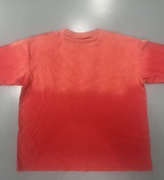 T-shirt Homme Oversize Personnalisé Imprimé Kornit 100% Coton Écologique Séchage Rapide Grammage Lourd Délavé à l'Acide Effet Vieilli et Décoloré par le Soleil