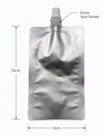 Pochette à bec plat personnalisée avec logo, 180 ml, petit sac à liquide pour jus, yaourt, gel énergétique pour enfants